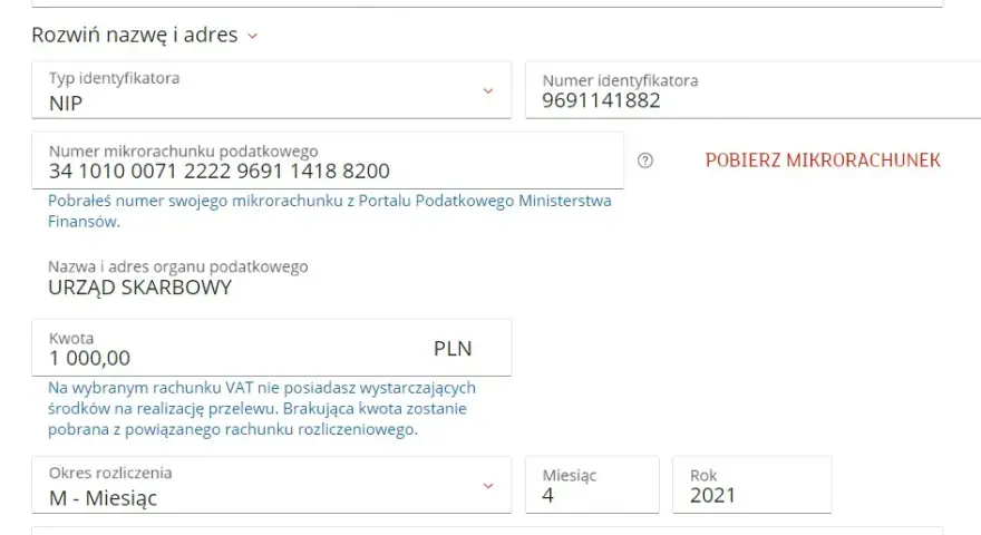 Podatek od najmu: Gdzie wpłacić i jak wypełnić przelew?